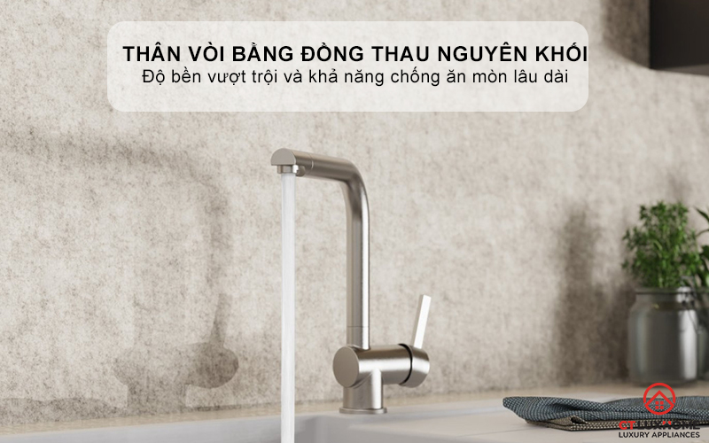 VÒI RỬA BÁT WASSERWERK 4 KITCHEN FAUCET STAINLESS STEEL LOOK - 700405 WASSERWERK4KITCHENFAUCETSTAINLESSSTEELLOOK700405 5