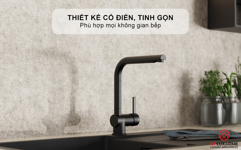 VÒI RỬA BÁT WASSERWERK 4 KITCHEN FAUCET BLACK - 700406 WASSERWERK4KITCHENFAUCETBLACK700406 1