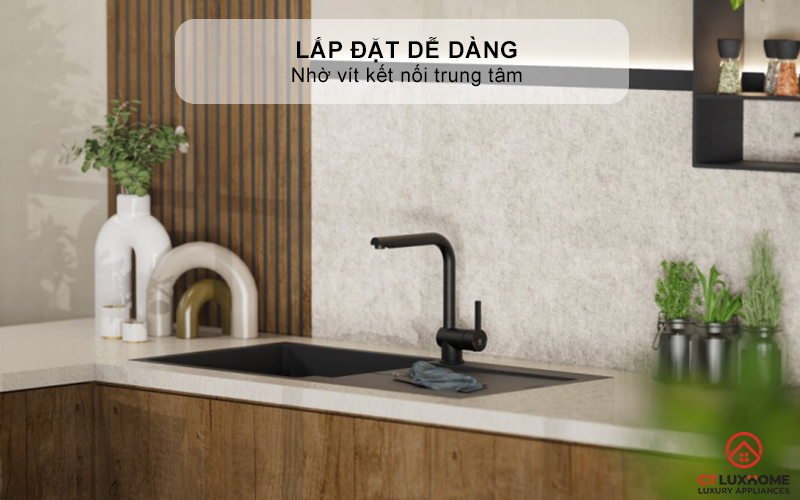 VÒI RỬA BÁT WASSERWERK 4 KITCHEN FAUCET BLACK - 700406 WASSERWERK4KITCHENFAUCETBLACK700406 7