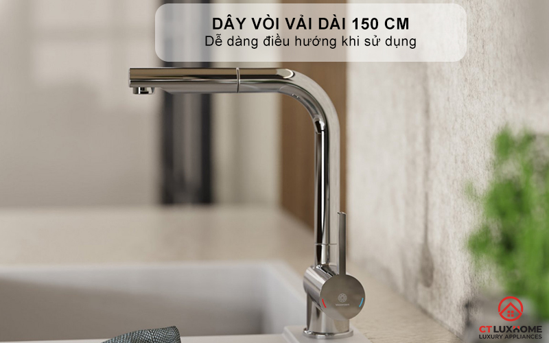 VÒI RỬA BÁT WASSERWERK 4 PULL - OUT KITCHEN FAUCET CHROME - 700410 WASSERWERK4PULLOUTKITCHENFAUCETCHROME700410 3