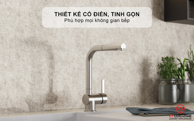 VÒI RỬA BÁT WK 4 PULL - OUT KITCHEN FAUCET STAINLESS STEEL LOOK - 700415 WK4PULLOUTKITCHENFAUCETSTAINLESSSTEELLOOK700415 1