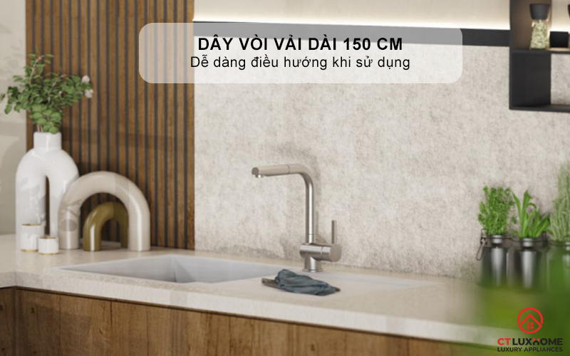 VÒI RỬA BÁT WK 4 PULL - OUT KITCHEN FAUCET STAINLESS STEEL LOOK - 700415 WK4PULLOUTKITCHENFAUCETSTAINLESSSTEELLOOK700415 5