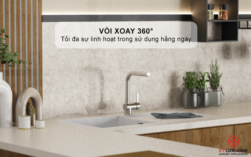 VÒI RỬA BÁT WK 4 PULL - OUT KITCHEN FAUCET STAINLESS STEEL LOOK - 700415 WK4PULLOUTKITCHENFAUCETSTAINLESSSTEELLOOK700415 6