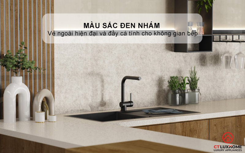 VÒI RỬA BÁT WK 4 PULL - OUT KITCHEN FAUCET BLACK - 700416 WK4PULLOUTKITCHENFAUCETBLACK700416 3