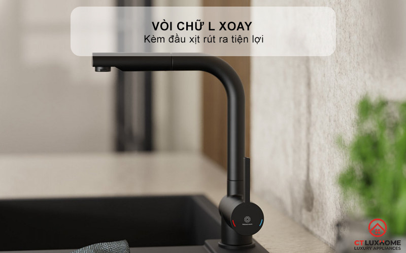 VÒI RỬA BÁT WK 4 PULL - OUT KITCHEN FAUCET BLACK - 700416 WK4PULLOUTKITCHENFAUCETBLACK700416 5