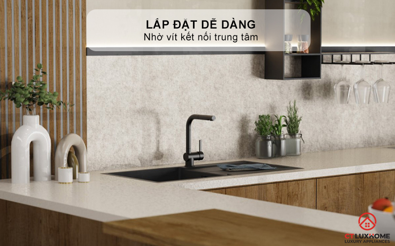 VÒI RỬA BÁT WK 4 PULL - OUT KITCHEN FAUCET BLACK - 700416 WK4PULLOUTKITCHENFAUCETBLACK700416 10