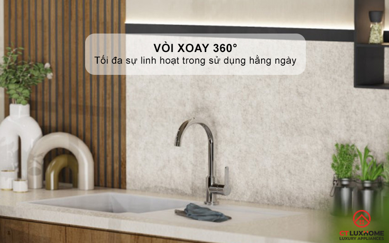 VÒI RỬA BÁT WASSERWERK 5 KITCHEN FAUCET CHROME - 700500 WASSERWERK5KITCHENFAUCETCHROME700500 3