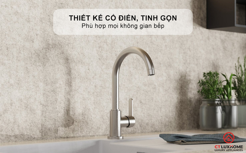 VÒI RỬA BÁT WASSERWERK 5 KITCHEN FAUCET STAINLESS STEEL LOOK - 700505 WASSERWERK5KITCHENFAUCETSTAINLESSSTEELLOOK700505 1