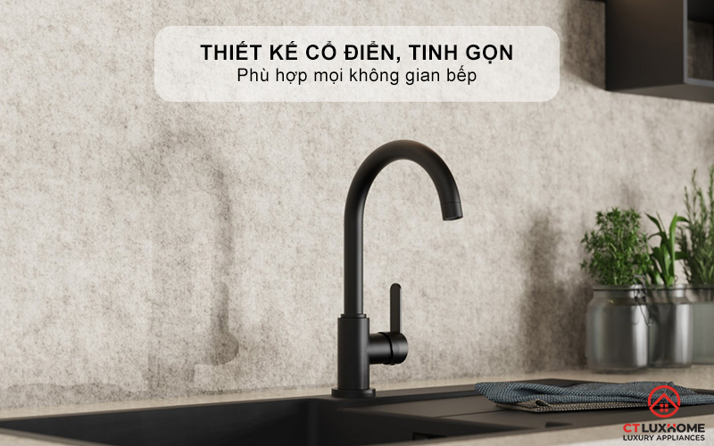 VÒI RỬA BÁT WASSERWERK 5 KITCHEN FAUCET BLACK - 700506 WASSERWERK5KITCHENFAUCETBLACK700506 1