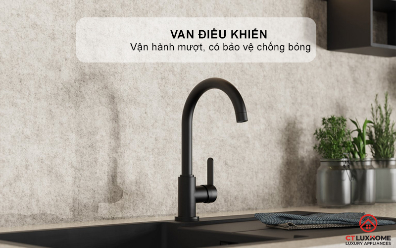 VÒI RỬA BÁT WASSERWERK 5 KITCHEN FAUCET BLACK - 700506 WASSERWERK5KITCHENFAUCETBLACK700506 6