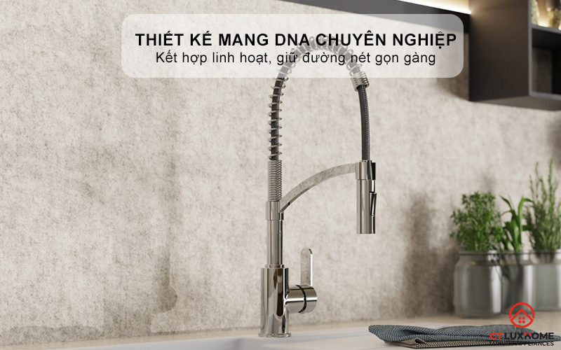 VÒI RỬA BÁT WK 3 KITCHEN FAUCET CHROME WITH SPIRAL SPRING - 700550 WK3KITCHENFAUCETCHROMEWITHSPIRALSPRING700550 1