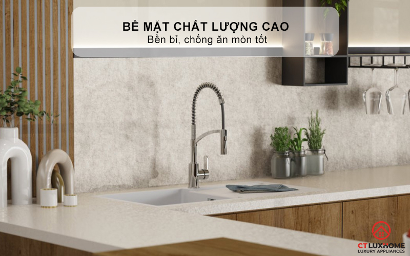 VÒI RỬA BÁT WK 3 KITCHEN FAUCET CHROME WITH SPIRAL SPRING - 700550 WK3KITCHENFAUCETCHROMEWITHSPIRALSPRING700550 2