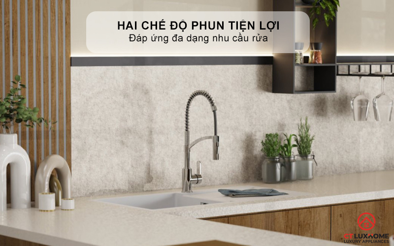 VÒI RỬA BÁT WK 3 KITCHEN FAUCET CHROME WITH SPIRAL SPRING - 700550 WK3KITCHENFAUCETCHROMEWITHSPIRALSPRING700550 6