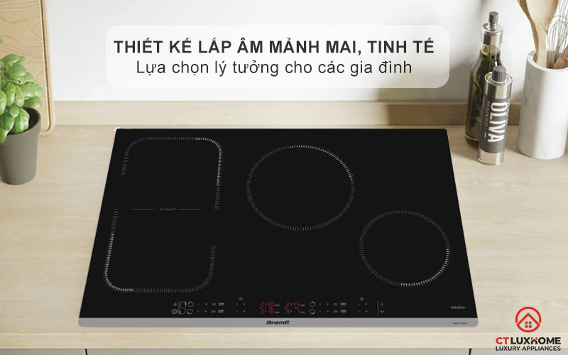 BẾP TỪ 4 VÙNG NẤU BRANDT BPI184HUB 7400W MÀU ĐEN 1
