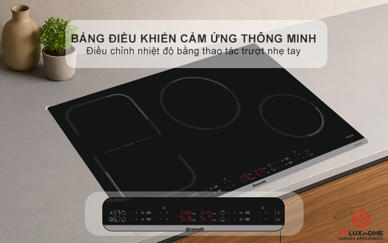 BẾP TỪ 4 VÙNG NẤU BRANDT BPI184HUB 7400W MÀU ĐEN 4