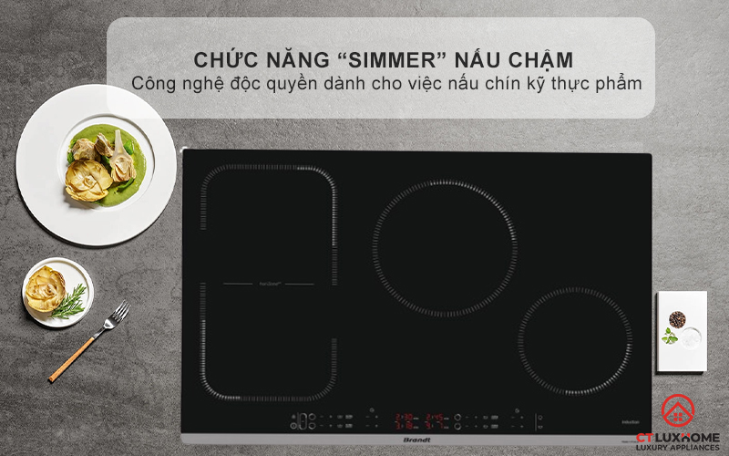 BẾP TỪ 4 VÙNG NẤU BRANDT BPI184HUB 7400W MÀU ĐEN 7