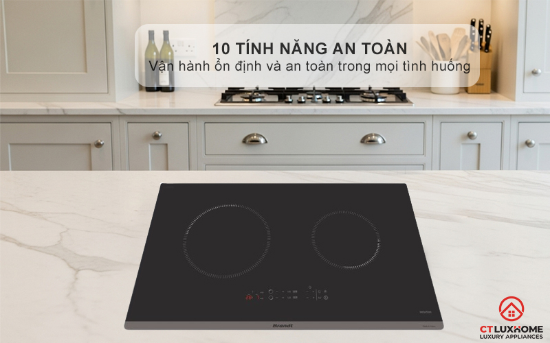 BẾP TỪ 2 VÙNG NẤU BRANDT BPI272UBL 3600W MÀU ĐEN 10