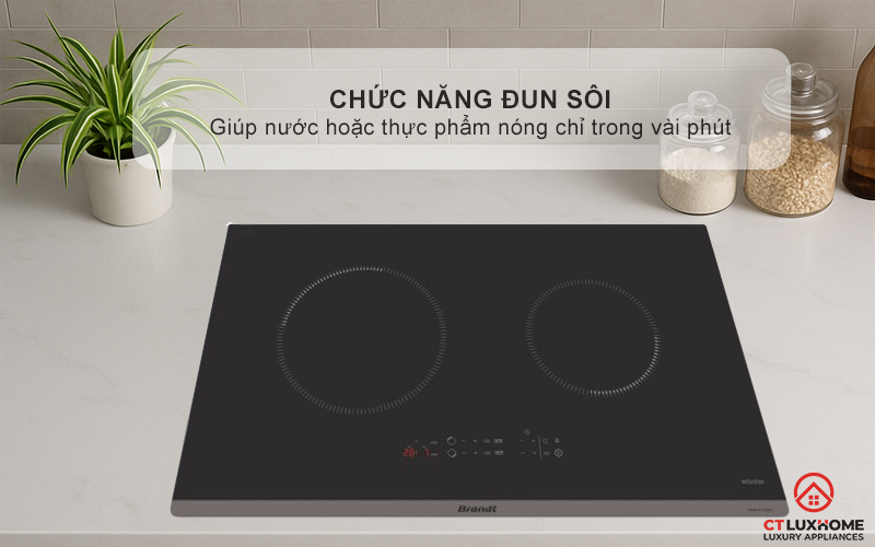 BẾP TỪ 2 VÙNG NẤU BRANDT BPI272UBL 3600W MÀU ĐEN 7
