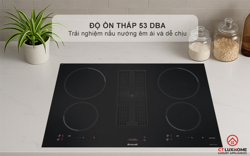 BẾP TỪ 4 VÙNG NẤU TÍCH HỢP HÚT MÙI BRANDT BPI384BH 7400W MÀU ĐEN 13