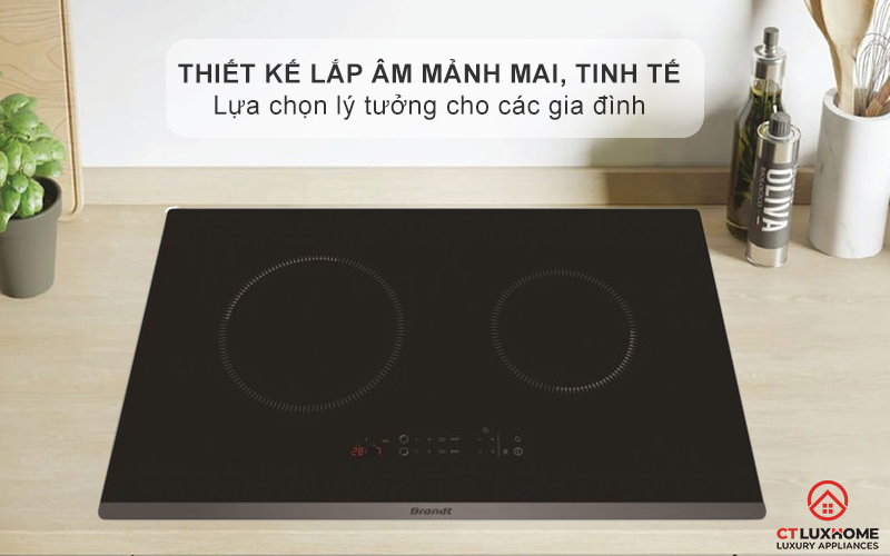 BẾP TỪ 2 VÙNG NẤU BRANDT BPI6230BL 3600W MÀU ĐEN 1