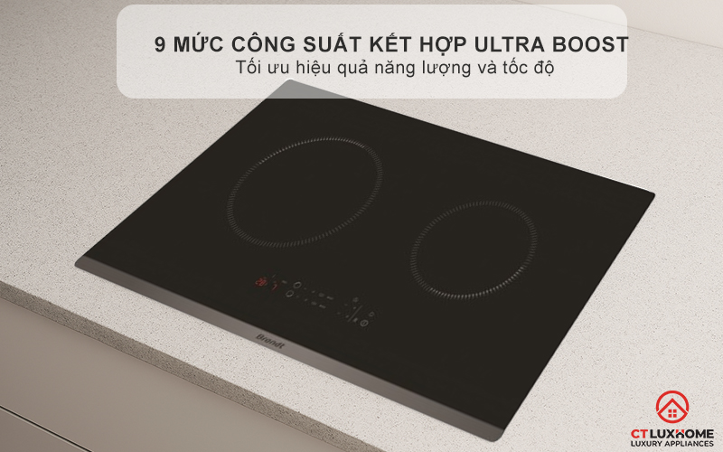 BẾP TỪ 2 VÙNG NẤU BRANDT BPI6230BL 3600W MÀU ĐEN 5