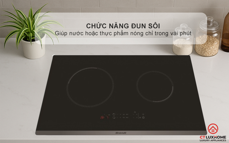 BẾP TỪ 2 VÙNG NẤU BRANDT BPI6230BL 3600W MÀU ĐEN 7