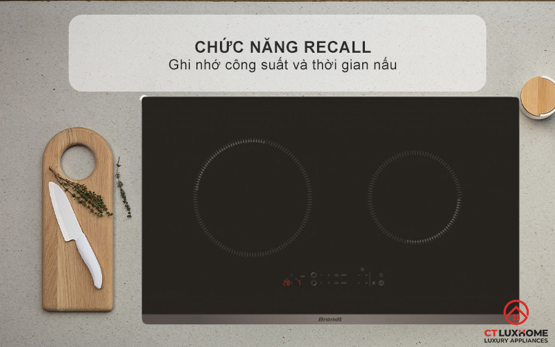 BẾP TỪ 2 VÙNG NẤU BRANDT BPI6230BL 3600W MÀU ĐEN 8