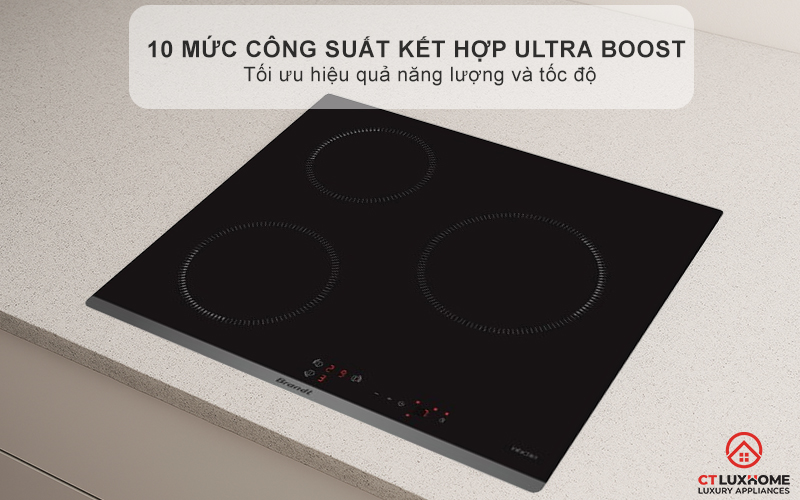 BẾP TỪ 3 VÙNG NẤU BRANDT BPI6309B 3600W MÀU ĐEN 5