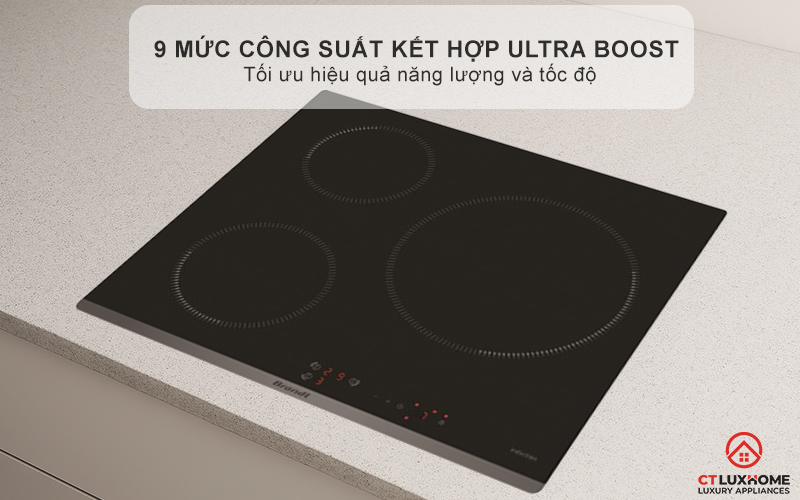 BẾP TỪ 3 VÙNG NẤU BRANDT BPI6314B 7200W MÀU ĐEN 5