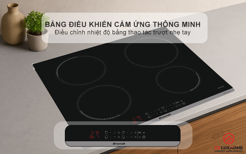 BẾP TỪ 4 VÙNG NẤU BRANDT BPI6410B 3000W MÀU ĐEN 4