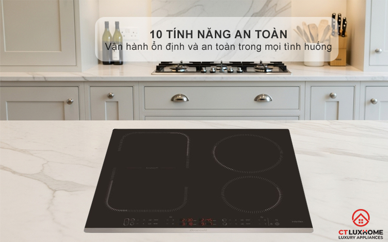 BẾP TỪ 4 VÙNG NẤU BRANDT BPI6449X 7200W MÀU ĐEN 11