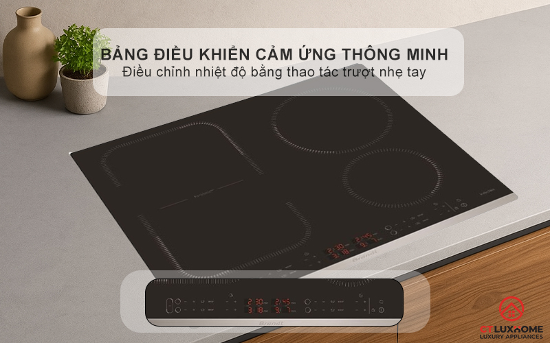 BẾP TỪ 4 VÙNG NẤU BRANDT BPI6449X 7200W MÀU ĐEN 4