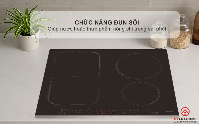 BẾP TỪ 4 VÙNG NẤU BRANDT BPI6449X 7200W MÀU ĐEN 8