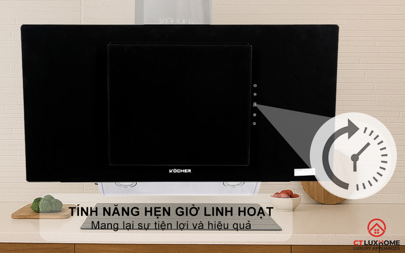 MÁY HÚT MÙI VÁT KÍNH KOCHER  K-2080V NGANG 900MM K2080V 4