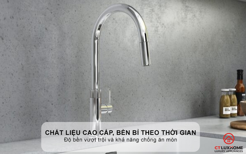VÒI RỬA BÁT DÂY RÚT KONOX LASI CHROME LASICHROME 2
