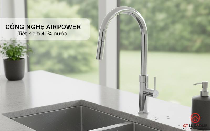 VÒI RỬA BÁT DÂY RÚT KONOX LASI CHROME LASICHROME 7