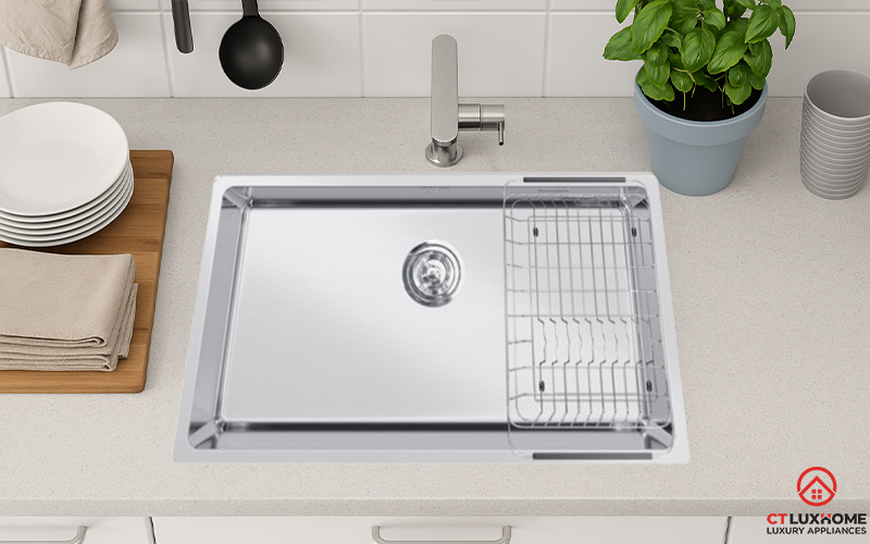 CHẬU RỬA BÁT INOX 1 HỐC RỬA KONOX STELO 780U STELO780U 1