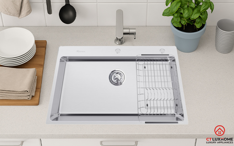 CHẬU RỬA BÁT INOX  1 HỐC RỬA KONOX STELO 790 STELO790 1