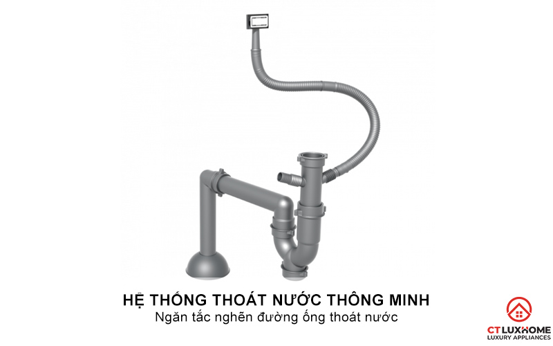 CHẬU RỬA BÁT INOX  1 HỐC RỬA KONOX STELO 790 STELO790 6