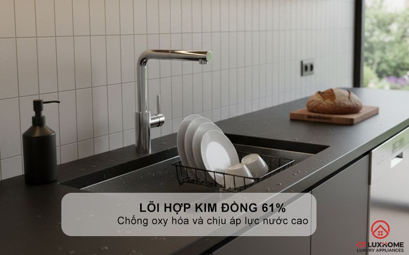 VÒI RỬA BÁT DÂY RÚT KONOX VIRA CHROME  KONOXVIRACHROME 9