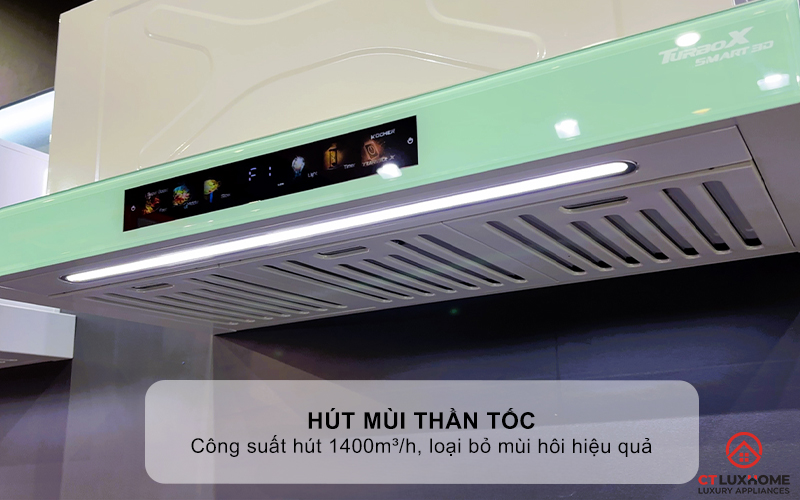 MÁY HÚT MÙI ÂM TỦ KOCHER TURBO X3D-669N NGANG 700MM TURBOX3D669N 2
