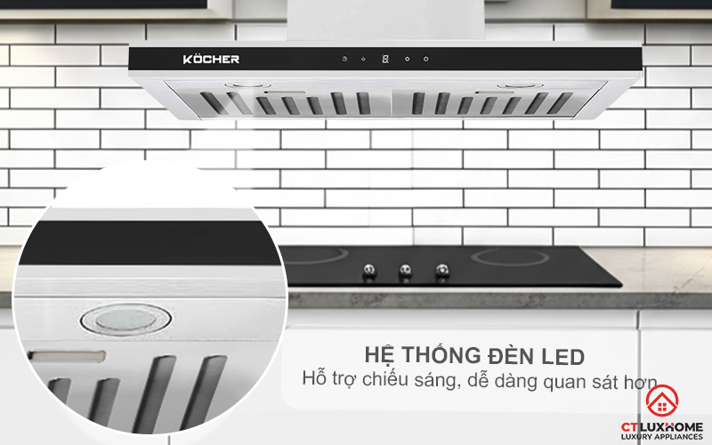 MÁY HÚT MÙI CHỮ T KOCHER K-225C PRO NGANG 700MM KOCHERK225CPRO 5