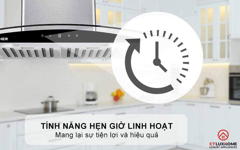 MÁY HÚT MÙI GẮN TƯỜNG KÍNH CONG KOCHER K-228PRO NGANG 70CM K228PRO 5