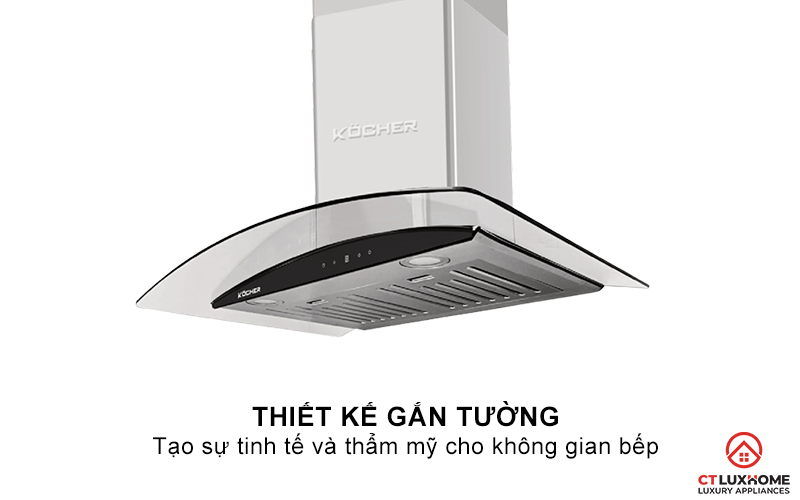 MÁY HÚT MÙI GẮN TƯỜNG KÍNH CONG KOCHER K-228PRO NGANG 70CM K228PRO 1