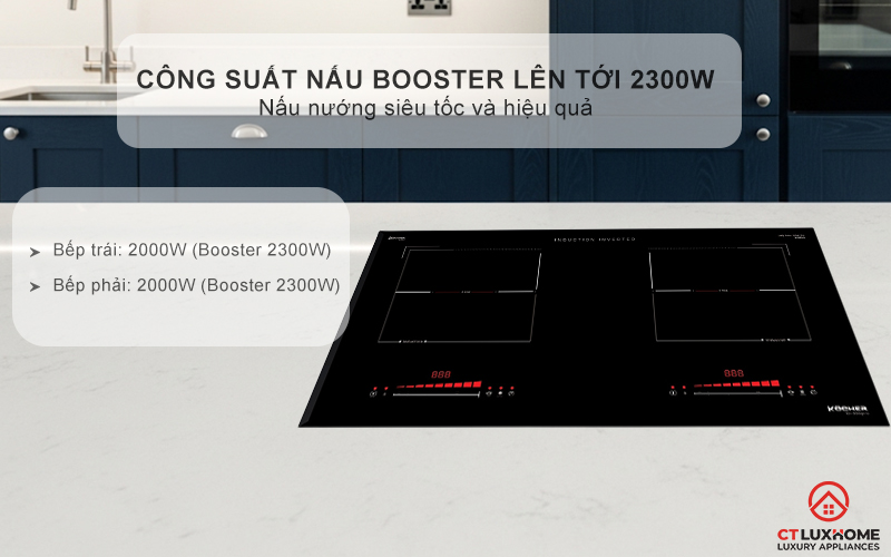 BẾP TỪ ĐÔI 2 VÙNG NẤU KOCHER DI-330 PRO DI330PRO 3