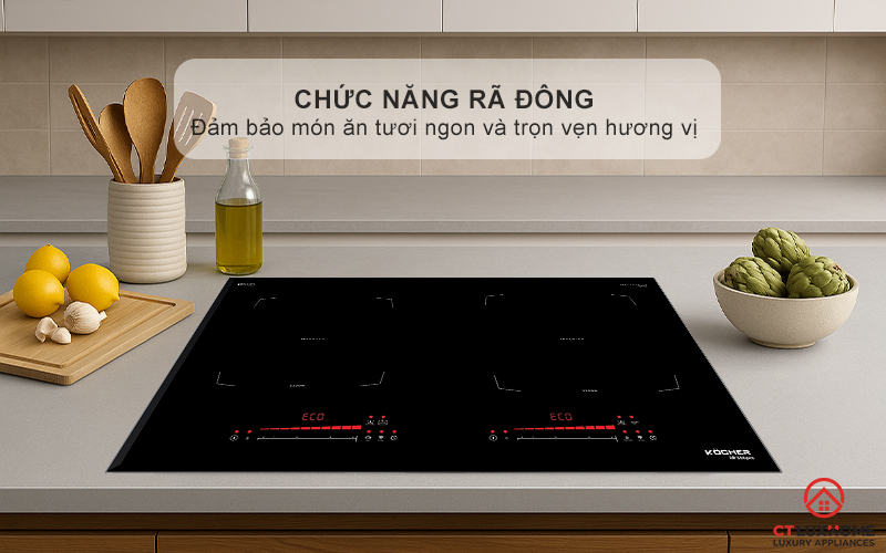 BẾP TỪ 2 VÙNG NẤU KOCHER DI-688SE MÀU ĐEN DI688SE 4