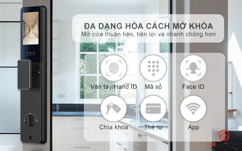 HOÁ CỬA THÔNG MINH AVOLOCK AL 75TFV CẢM BIẾN VÂN TAY, KHUÔN MẶT 10
