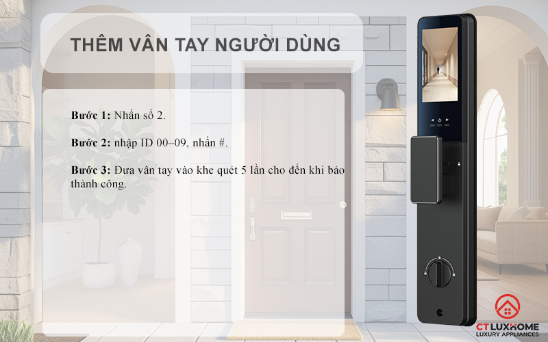 HOÁ CỬA THÔNG MINH AVOLOCK AL 75TFV CẢM BIẾN VÂN TAY, KHUÔN MẶT 8