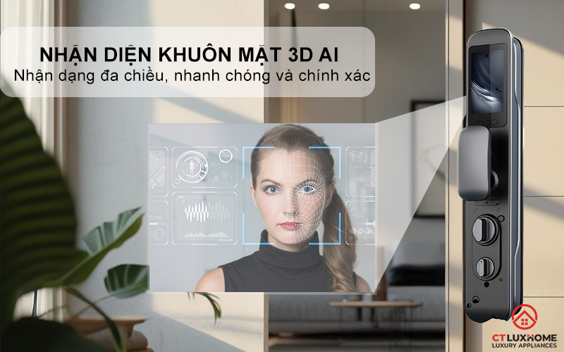KHOÁ CỬA THÔNG MINH AVOLOCK AL 79FRVT NHẬN DIỆN VÂN TAY, KHUÔN MẶT AL79FRVT 2
