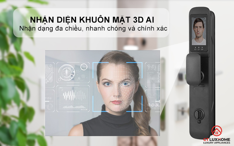 KHOÁ CỬA THÔNG MINH AVOLOCK AL 80FRVT CẢM BIẾN VÂN TAY, KHUÔN MẶT AL80FRVT 2